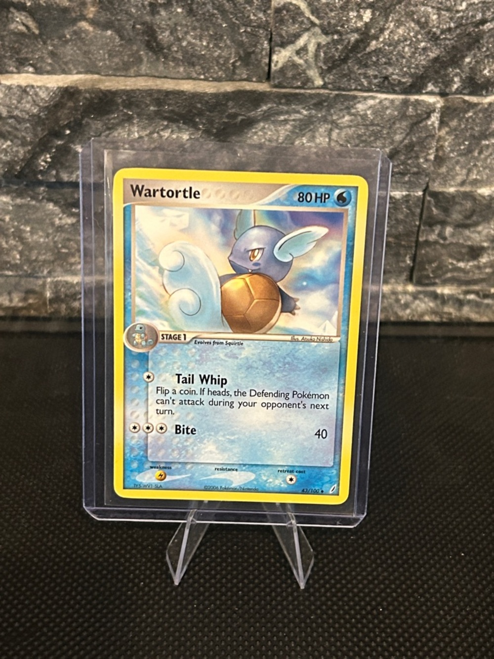 Pokemon Wartortle Non-Holo 43/100 from Vintage EX Crystal Guardians Set (2006)